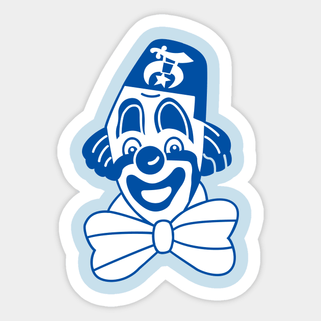 Shrine clown Shriner Sticker by lavdog